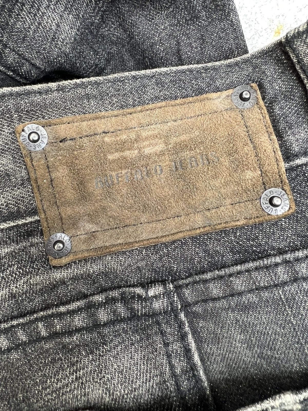 BUFFALO BOBS Vintage Buffalo Jeans Japan Ripped Denim Panelled Jeans Size US 32 / EU 48 - 22 Thumbnail