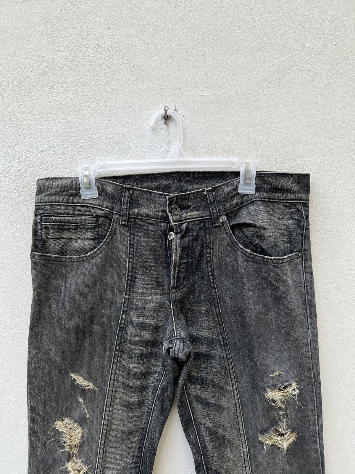 BUFFALO BOBS Vintage Buffalo Jeans Japan Ripped Denim Panelled Jeans Size US 32 / EU 48 - 7 Thumbnail