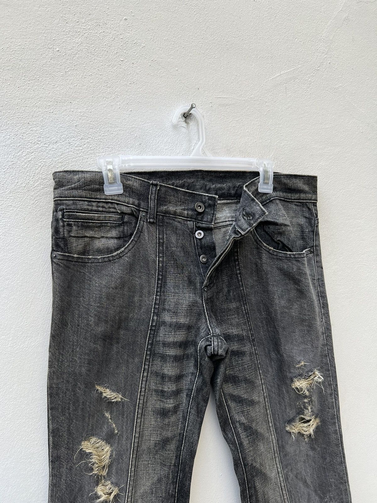 BUFFALO BOBS Vintage Buffalo Jeans Japan Ripped Denim Panelled Jeans Size US 32 / EU 48 - 9 Thumbnail