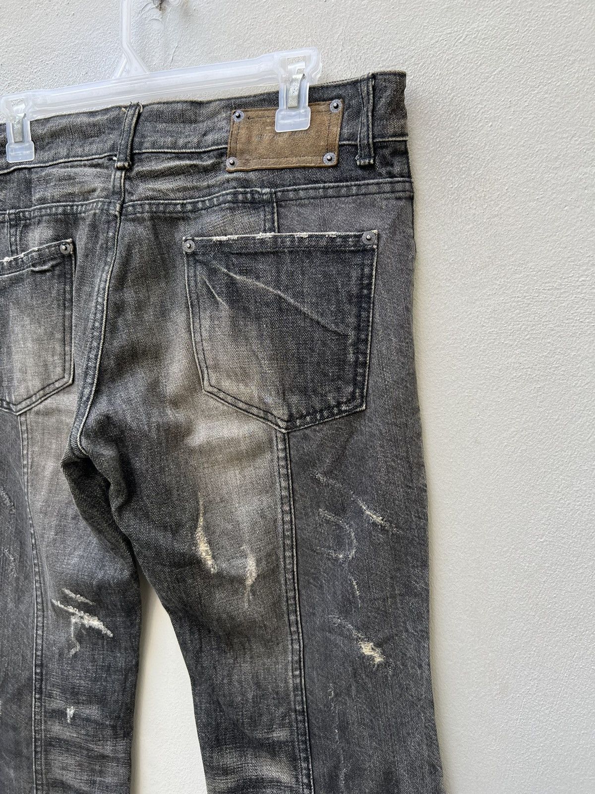 BUFFALO BOBS Vintage Buffalo Jeans Japan Ripped Denim Panelled Jeans Size US 32 / EU 48 - 19 Thumbnail