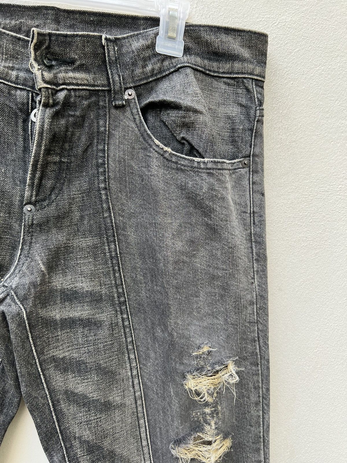 BUFFALO BOBS Vintage Buffalo Jeans Japan Ripped Denim Panelled Jeans Size US 32 / EU 48 - 12 Thumbnail