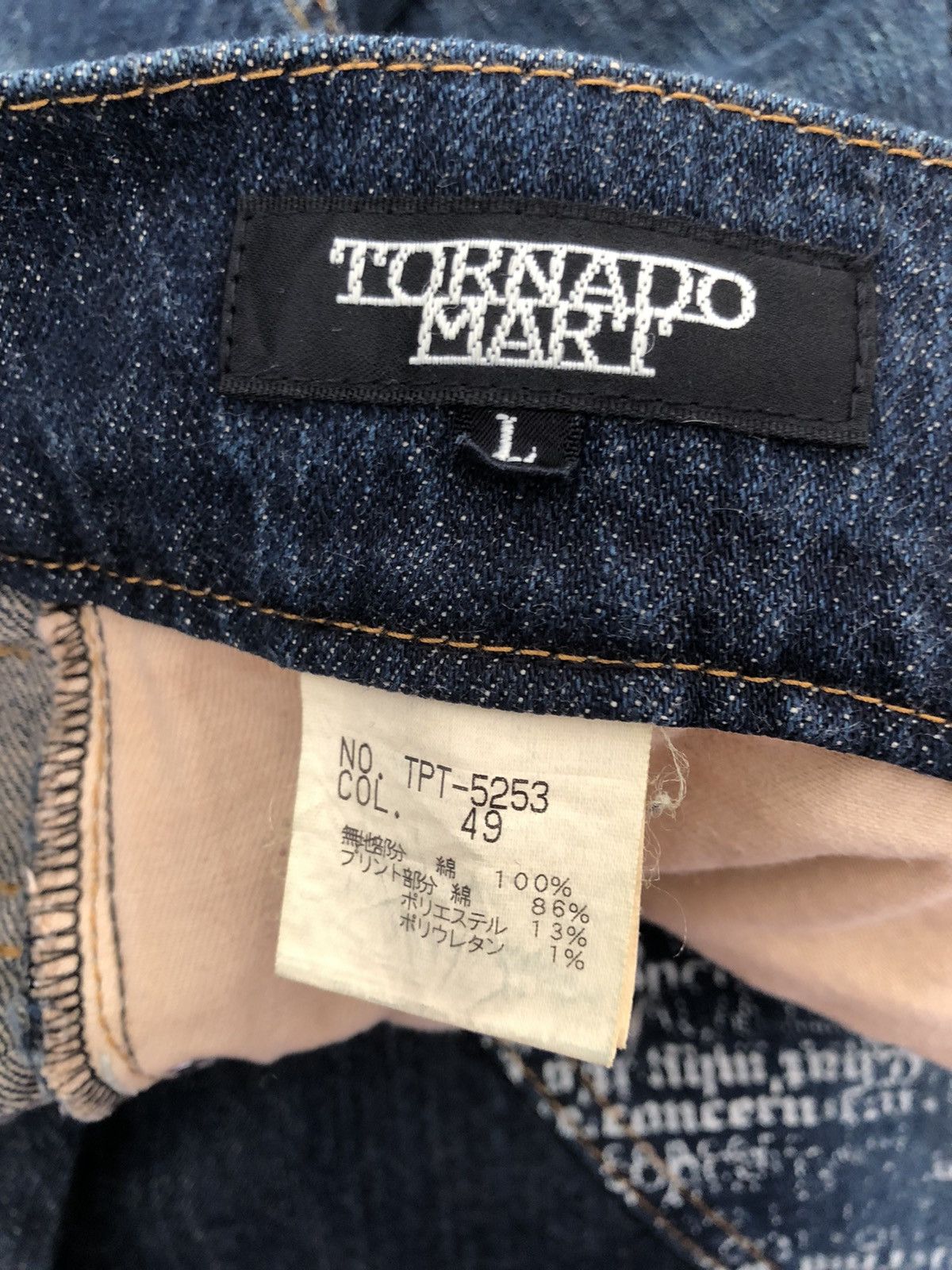Tornado Mart Vtg Tornado Mart Japan Stretch Patchwork Denim Bootcut Jeans Size US 32 / EU 48 - 24 Thumbnail