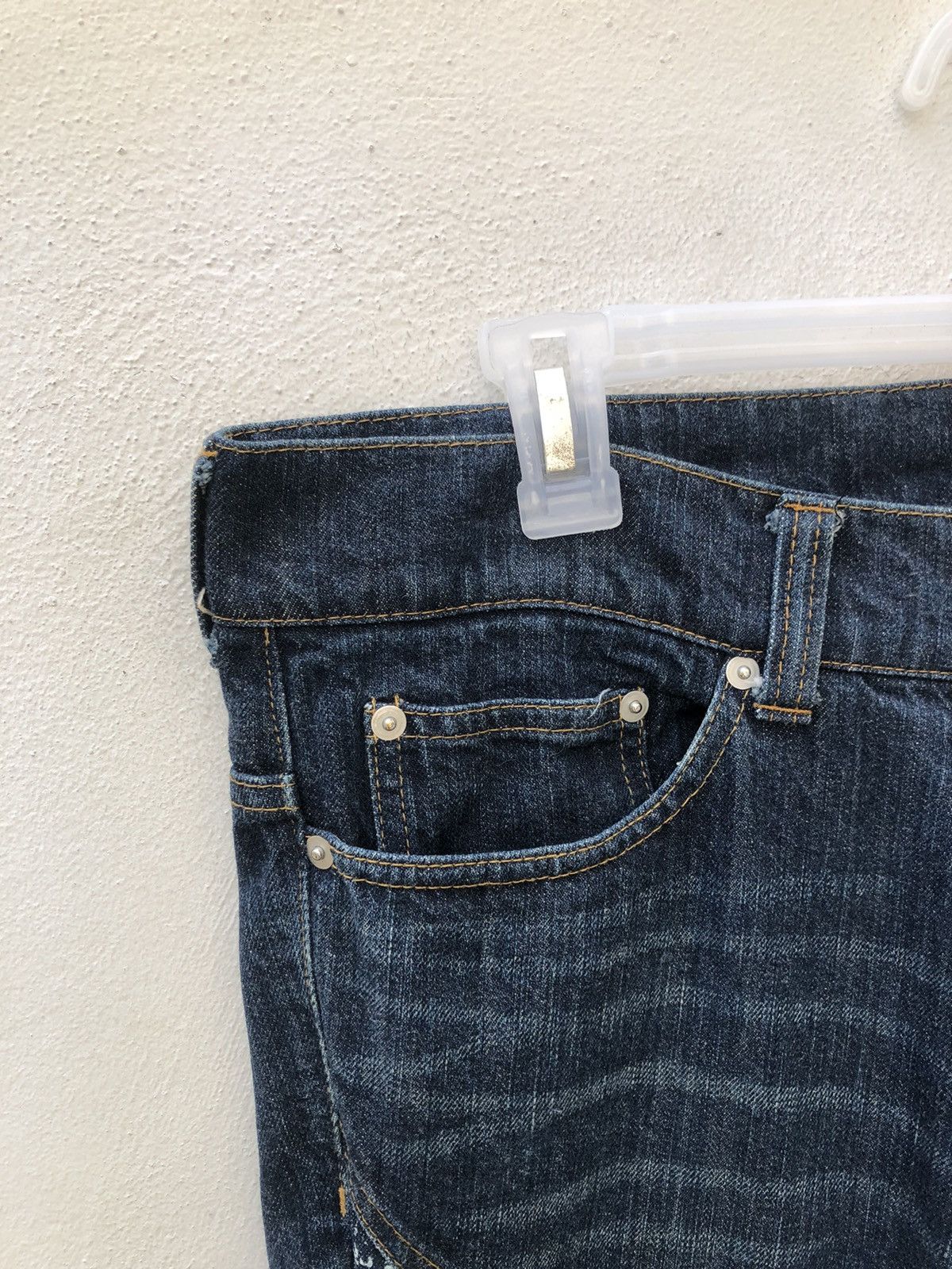 Tornado Mart Vtg Tornado Mart Japan Stretch Patchwork Denim Bootcut Jeans Size US 32 / EU 48 - 9 Thumbnail