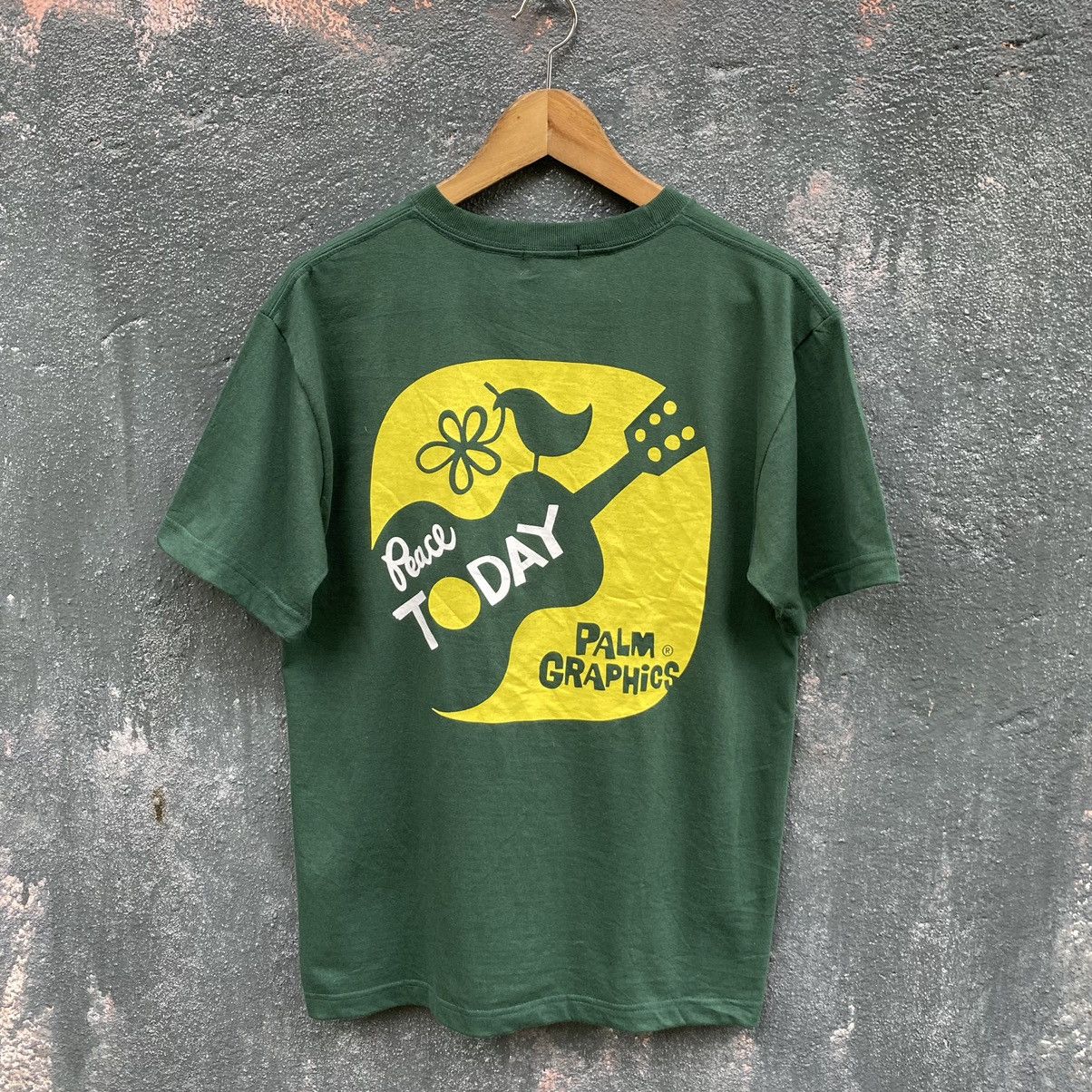 Beams Plus 💥SICK💥Faded Beams Palm Graphics ERD GRUNGE TEE Size US M / EU 48-50 / 2 - 1 Thumbnail
