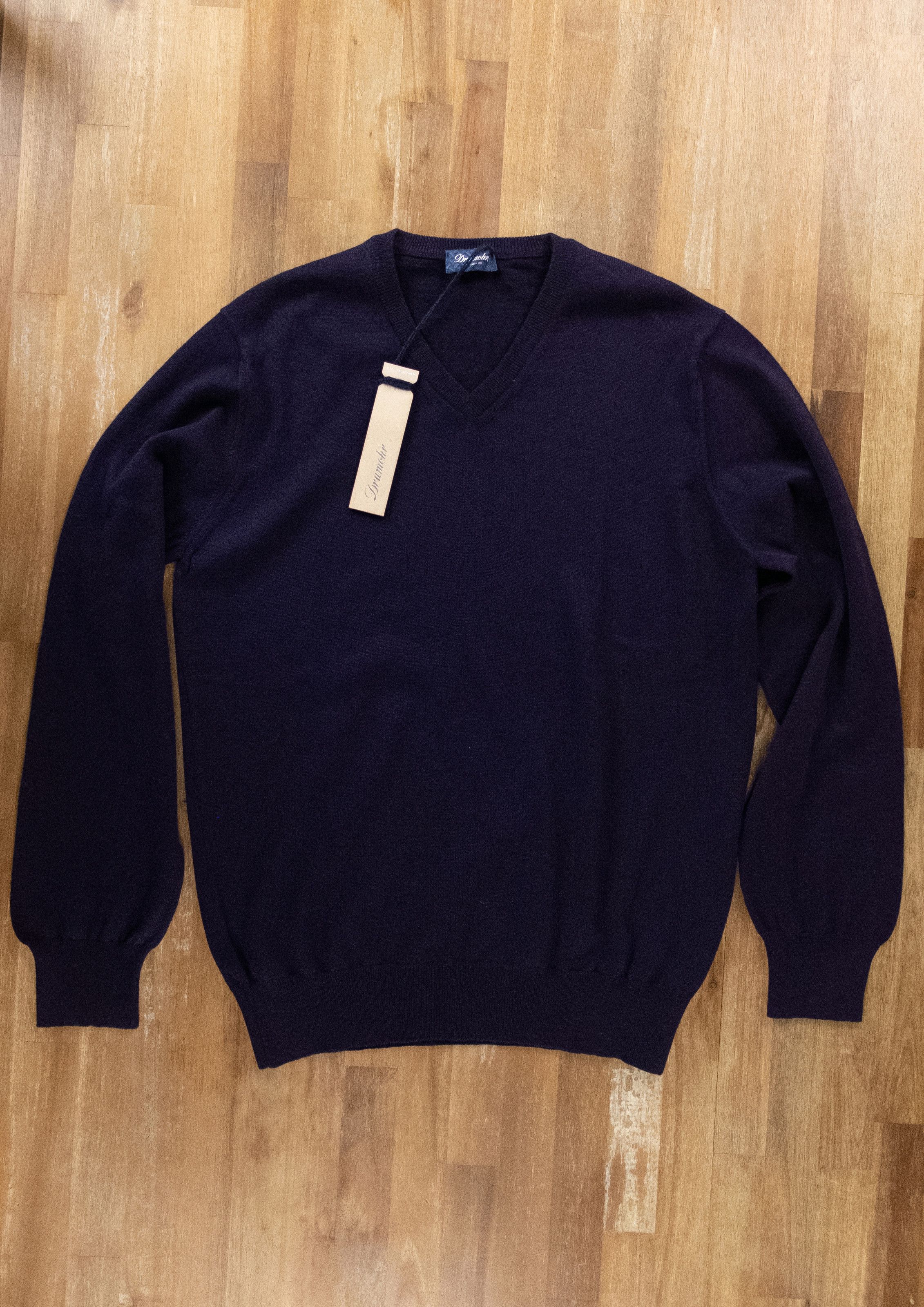 Drumohr DRUMOHR purple extra fine merino wool sweater 50 Large NWT Size US L / EU 52-54 / 3 - 1 Thumbnail