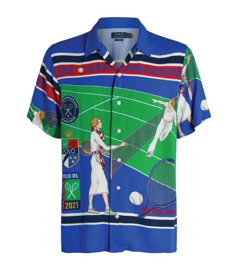 image of Polo Ralph Laurent Wimbledon Classic Fit Twill Shirt Xlarge, Men's