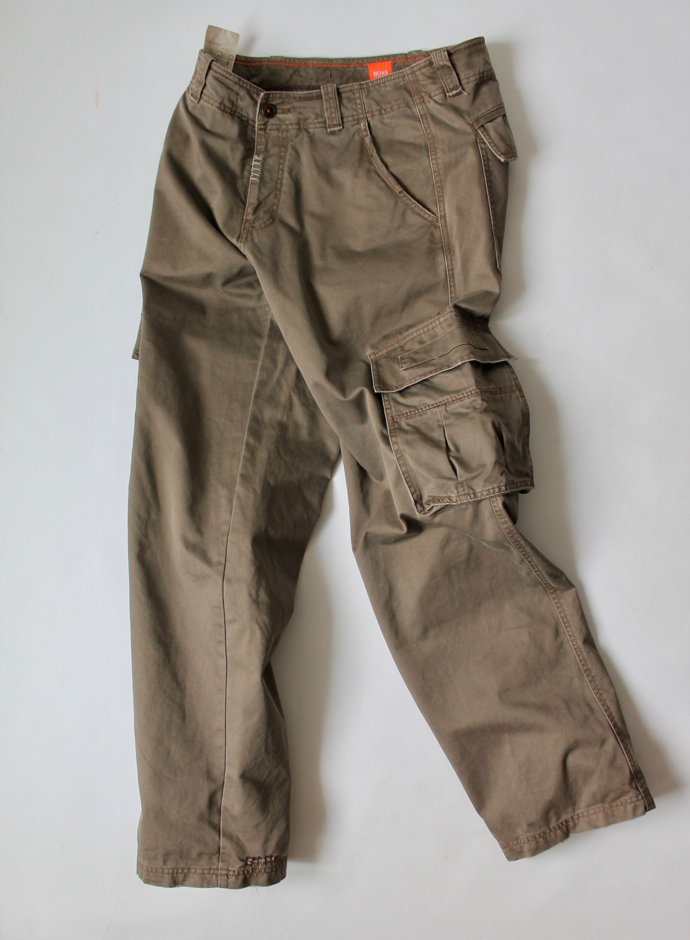 Hugo Boss HUGO BOSS Orange Cargo Pants Vintage 32 - 33Streetwear Size US 33 - 2 Thumbnail