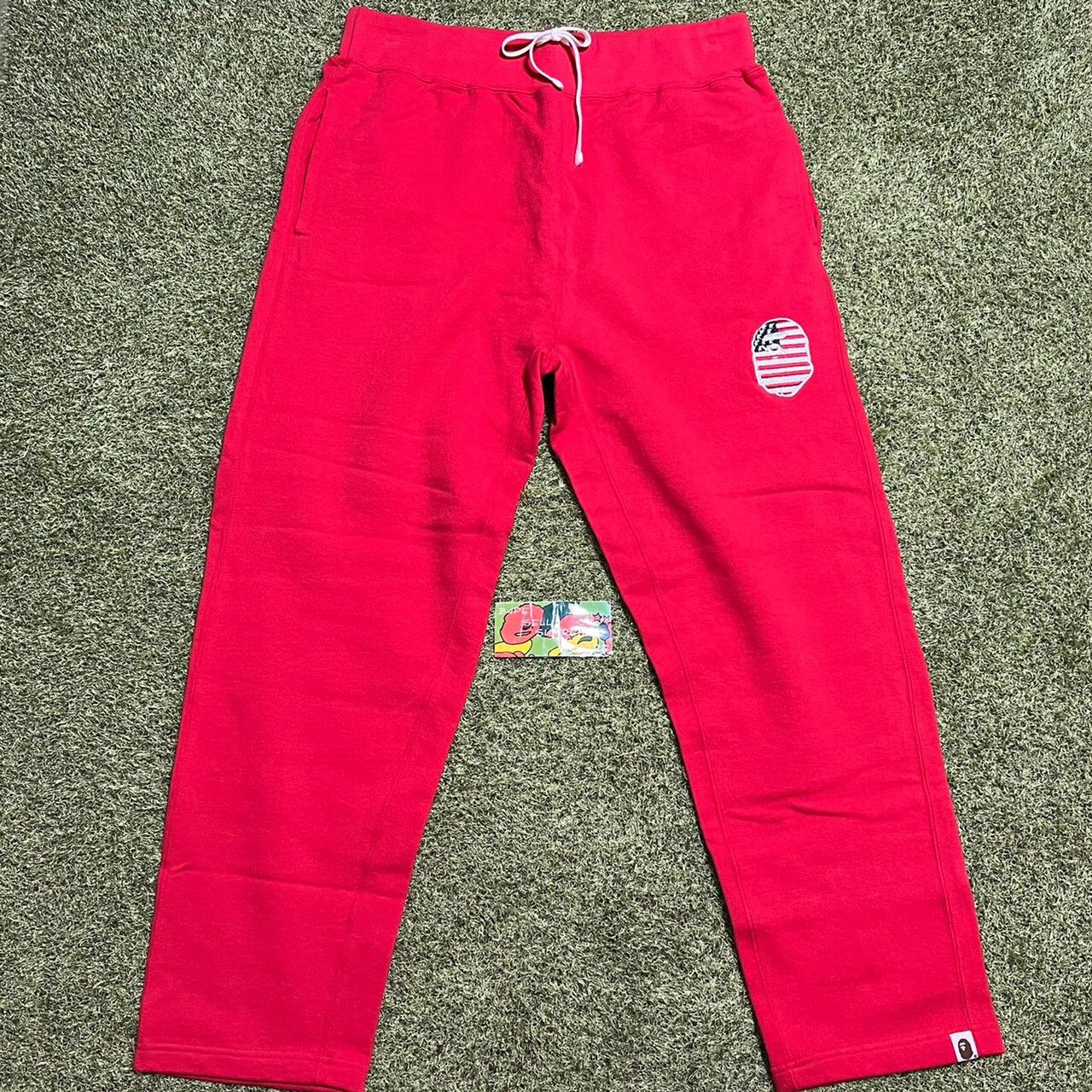 image of Bape Sweat Pants Red, Men's (Size 35)