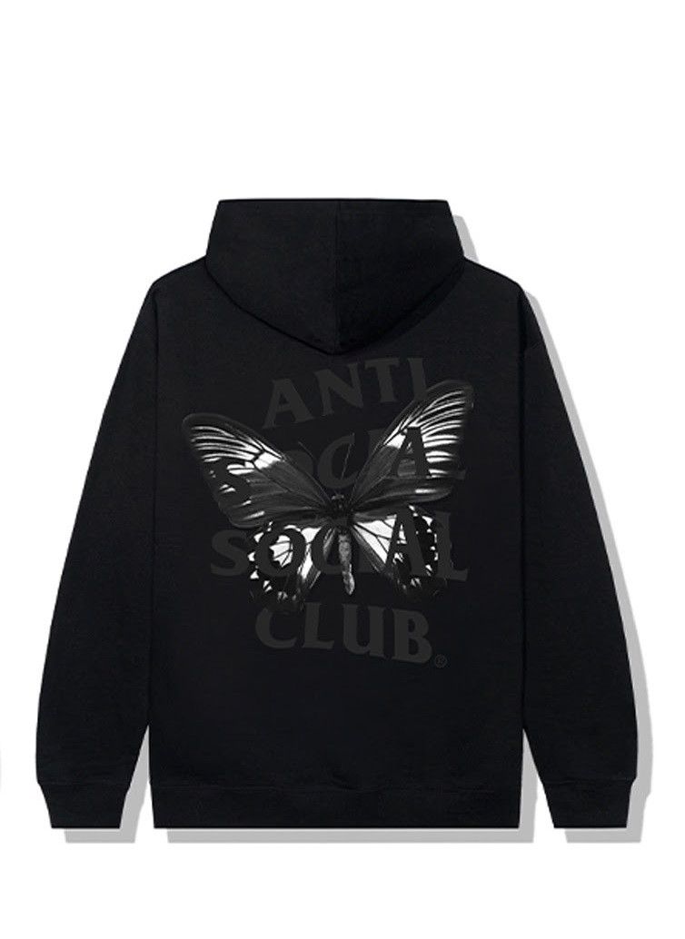 image of Anti Social Social Club x Members Only Ds Weekly Exclusive Assc Hidden Sky Black Hoodie Bape Kith (