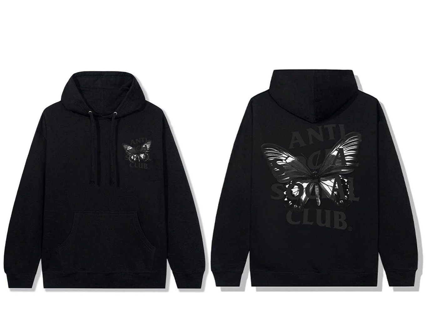 Anti Social Social Club × Members Only DS Weekly Exclusive ASSC Hidden Sky Black Hoodie BAPE KITH Size US M / EU 48-50 / 2 - 6 Thumbnail