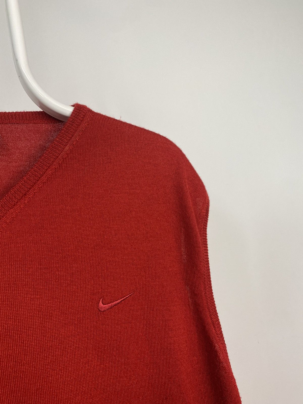Nike × Vintage Nike Golf vintage red sweater vest small swoosh Size US XL / EU 56 / 4 - 4 Thumbnail