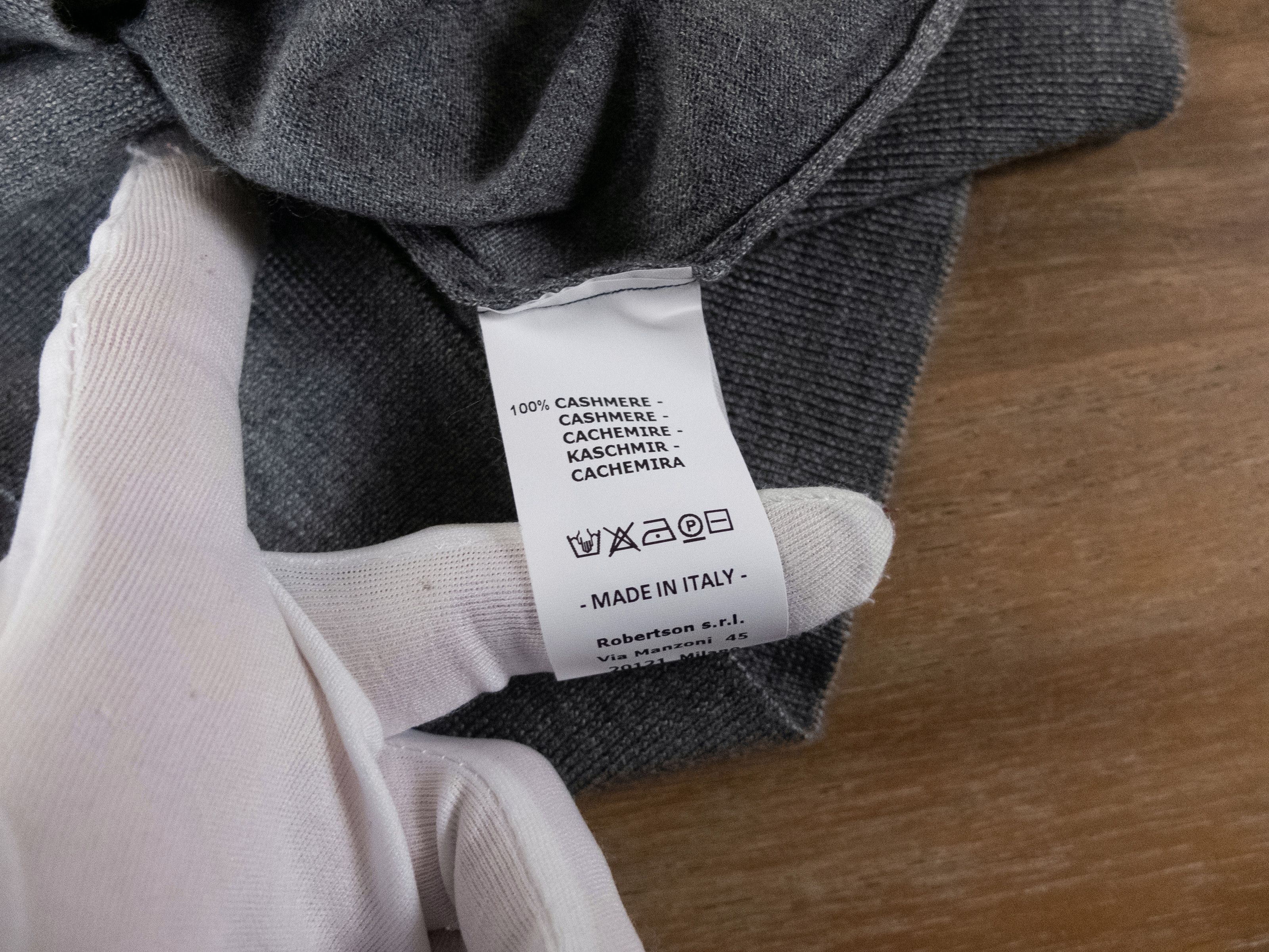 Drumohr DRUMOHR gray cashmere knit vest sweater 50 Large NWT Size US L / EU 52-54 / 3 - 4 Thumbnail