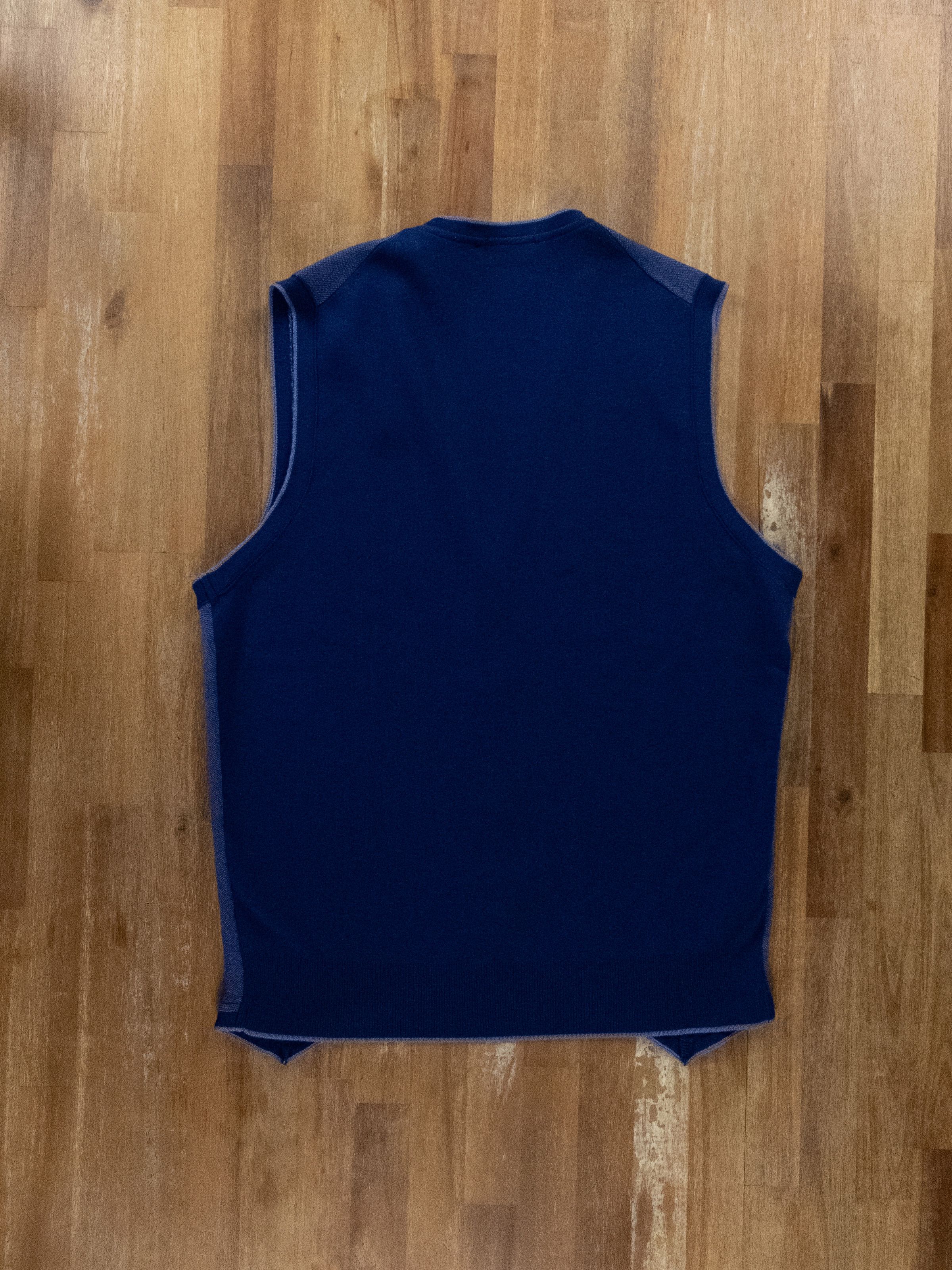 Drumohr DRUMOHR blue wool knit vest gilet sweater 50 Large NWT Size US L / EU 52-54 / 3 - 7 Thumbnail