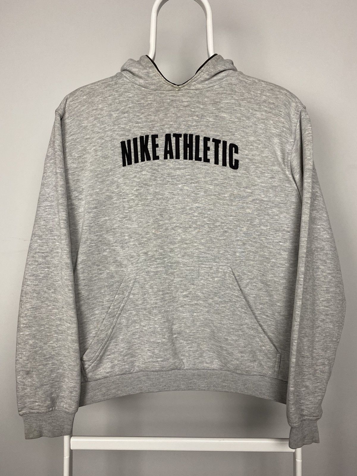 Nike × Vintage Nike athletic vintage spell out hoodie grey sweatshirt Size US S / EU 44-46 / 1 - 1 Thumbnail