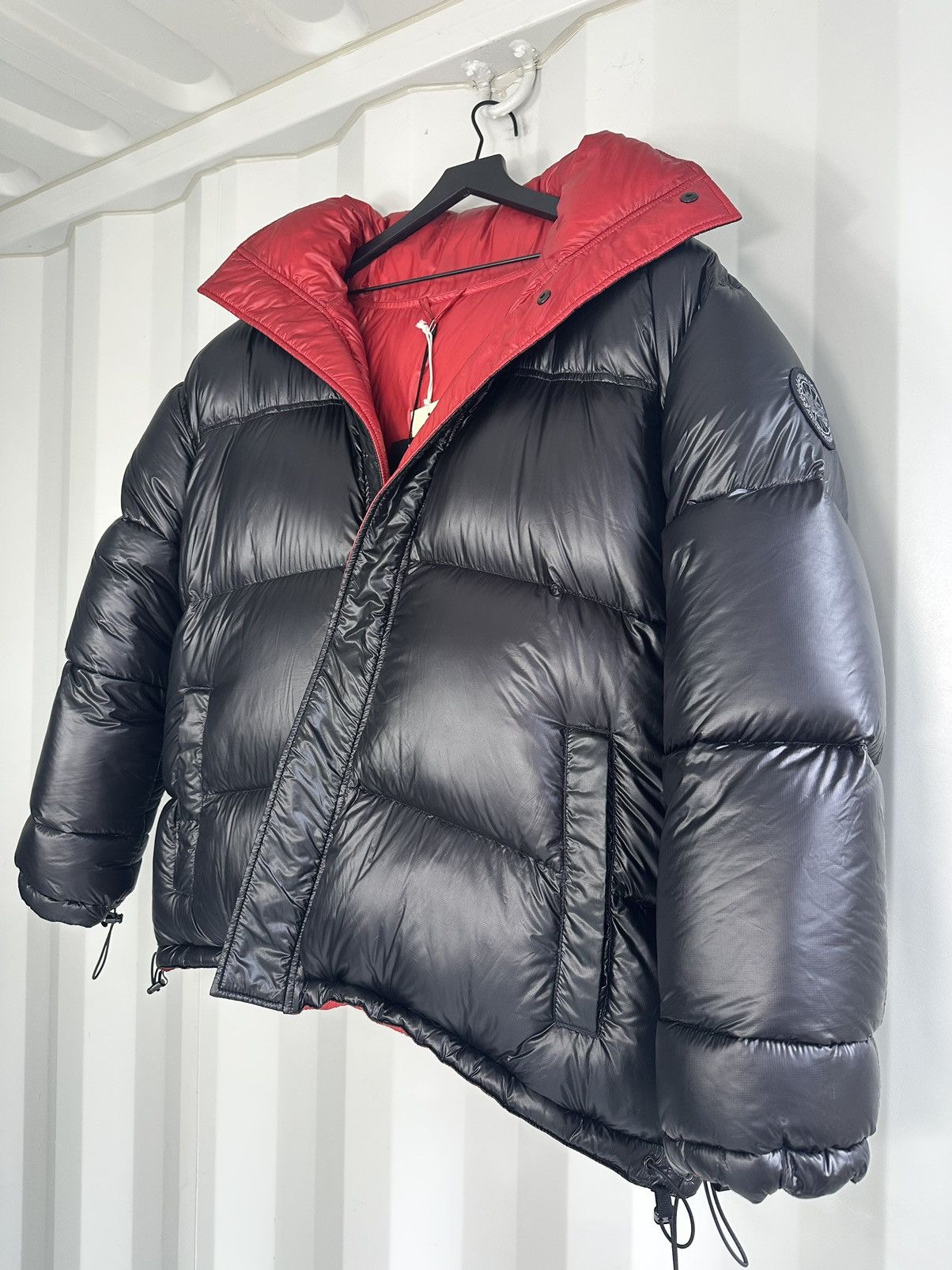 Image of Canada Goose x Vetements Reversible Down Puffer Jacket in Black, Men's (Size XL)