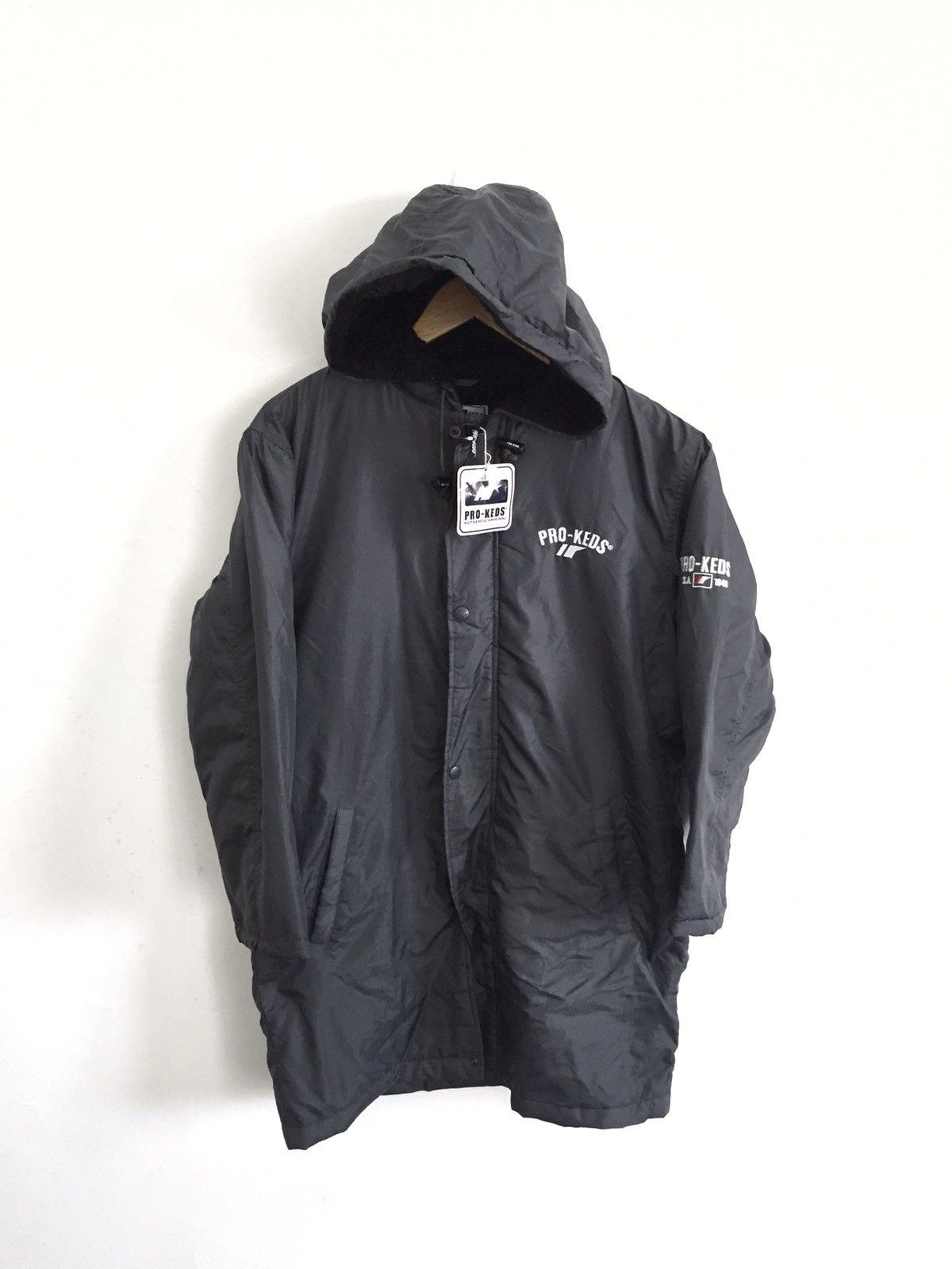 Pro-Keds PRO-KEDS Big Logo Spell Out Hoodie Long Button Jacket Size US M / EU 48-50 / 2 - 2 Thumbnail