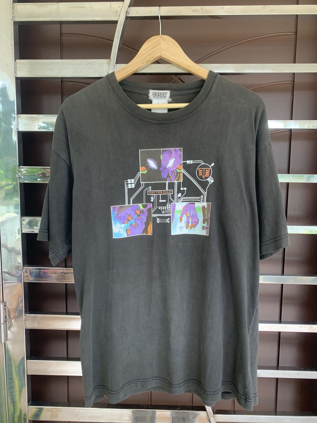 Rare‼️Vintage 90s Neon Genesis Evangelion Unit 1 anime tshirt