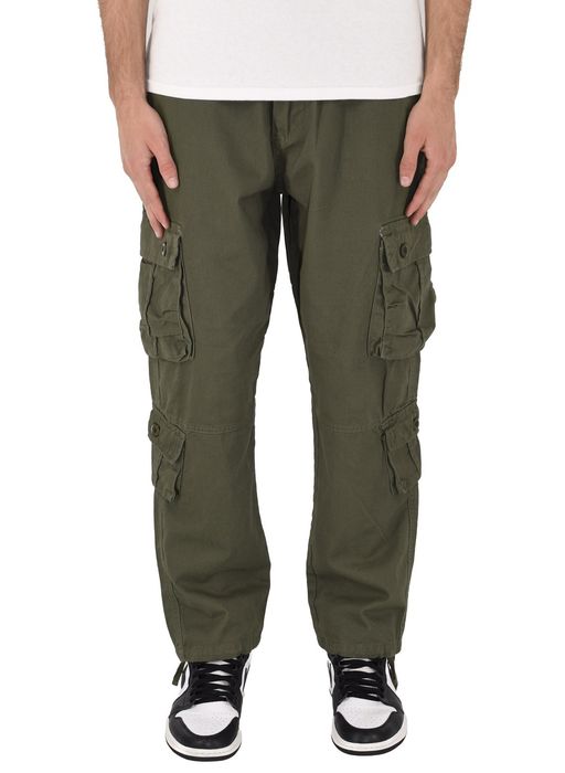 8 Pocket Cargo Pants-Olive