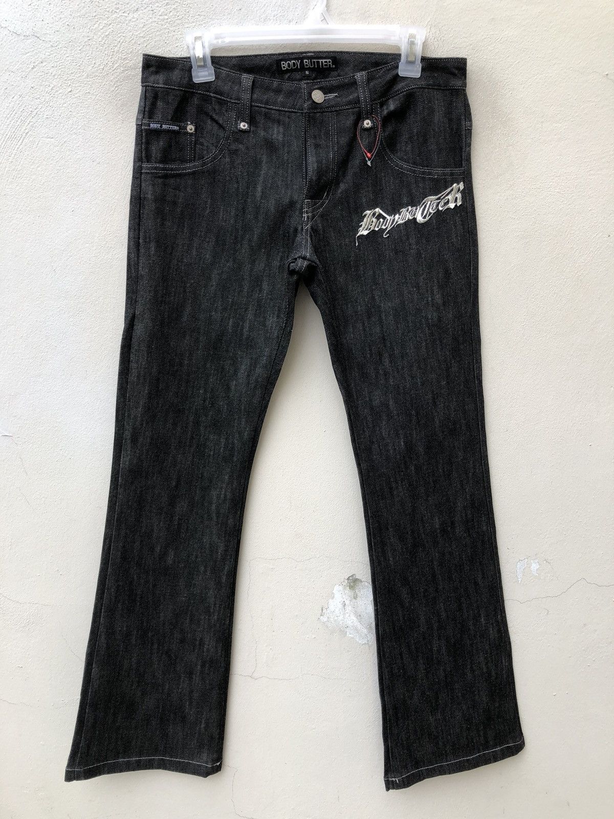 Vintage Body Butter Japan Stretch Denim Flare Jeans Size US 30 / EU 46 - 6 Thumbnail