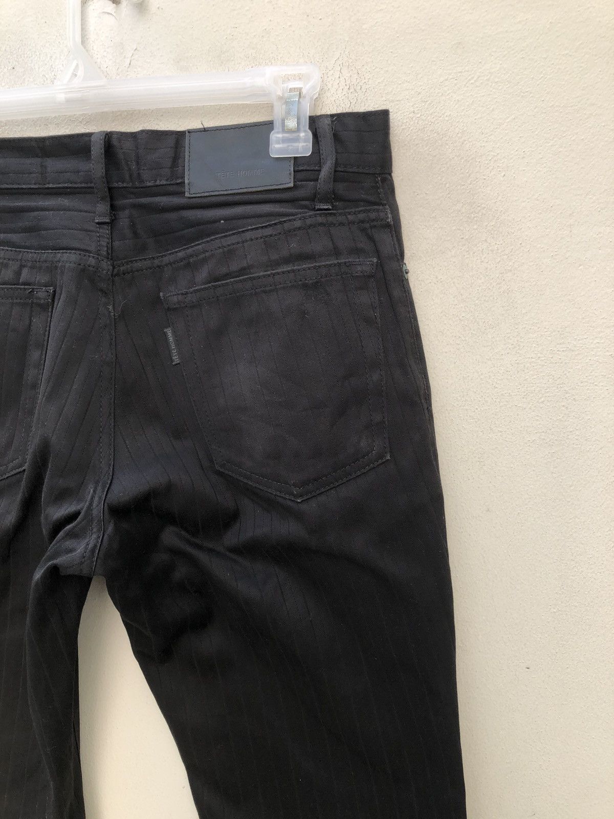 Tete Homme Tete Homme Japan Stripe Black Pant Flare Jeans Size US 30 / EU 46 - 17 Thumbnail
