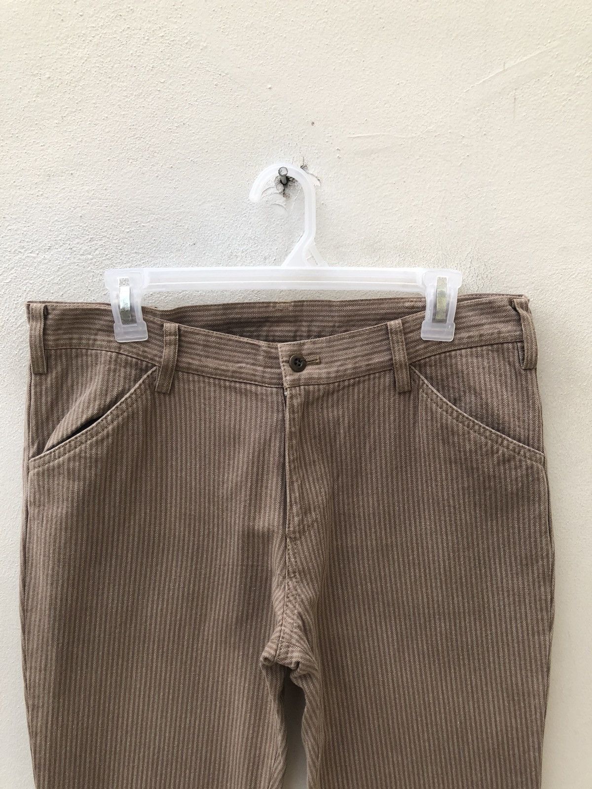 ABAHOUSE Vintage Abahouse Japan Striped Pant Flare Jeans Size US 32 / EU 48 - 7 Thumbnail