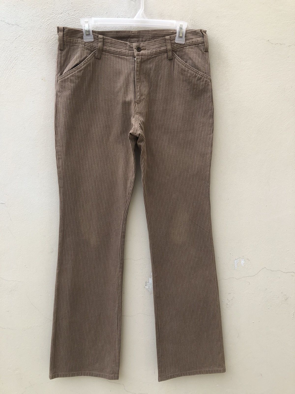 ABAHOUSE Vintage Abahouse Japan Striped Pant Flare Jeans Size US 32 / EU 48 - 6 Thumbnail