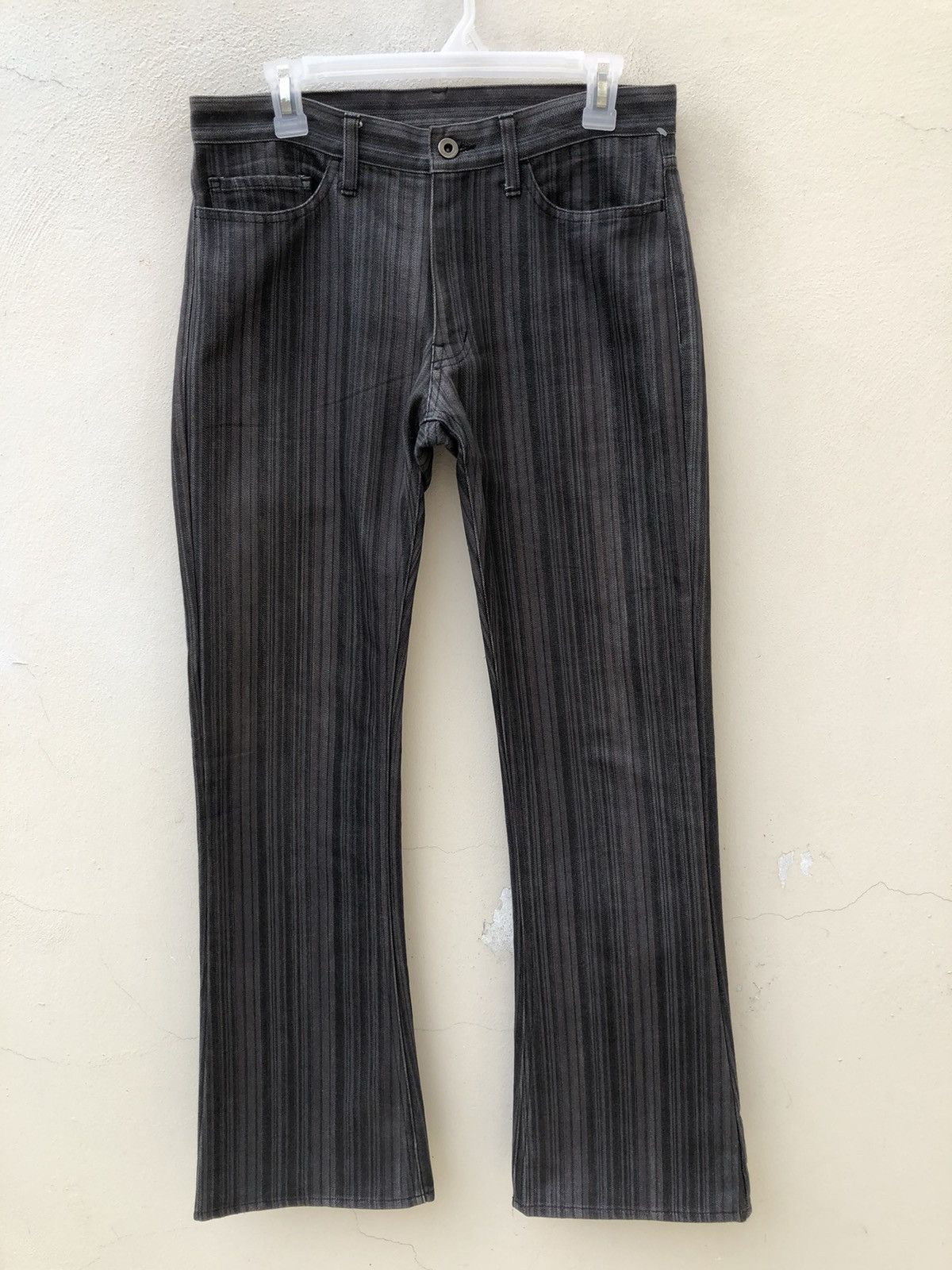 Vintage Rupert The Difference Japan Striped Pant Flare Jeans Size US 31 - 6 Thumbnail
