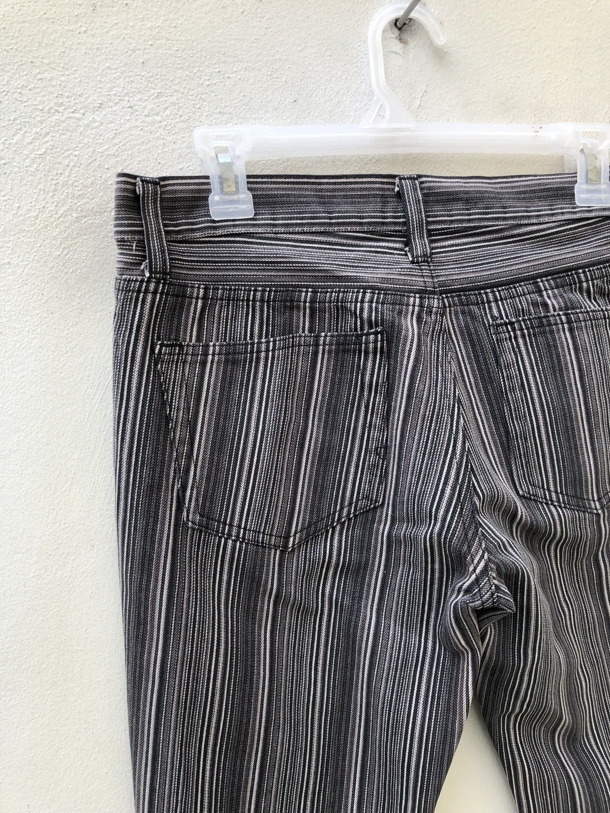 Vintage Semantic Design Japan Striped Pant Flare Jeans Size US 30 / EU 46 - 16 Thumbnail
