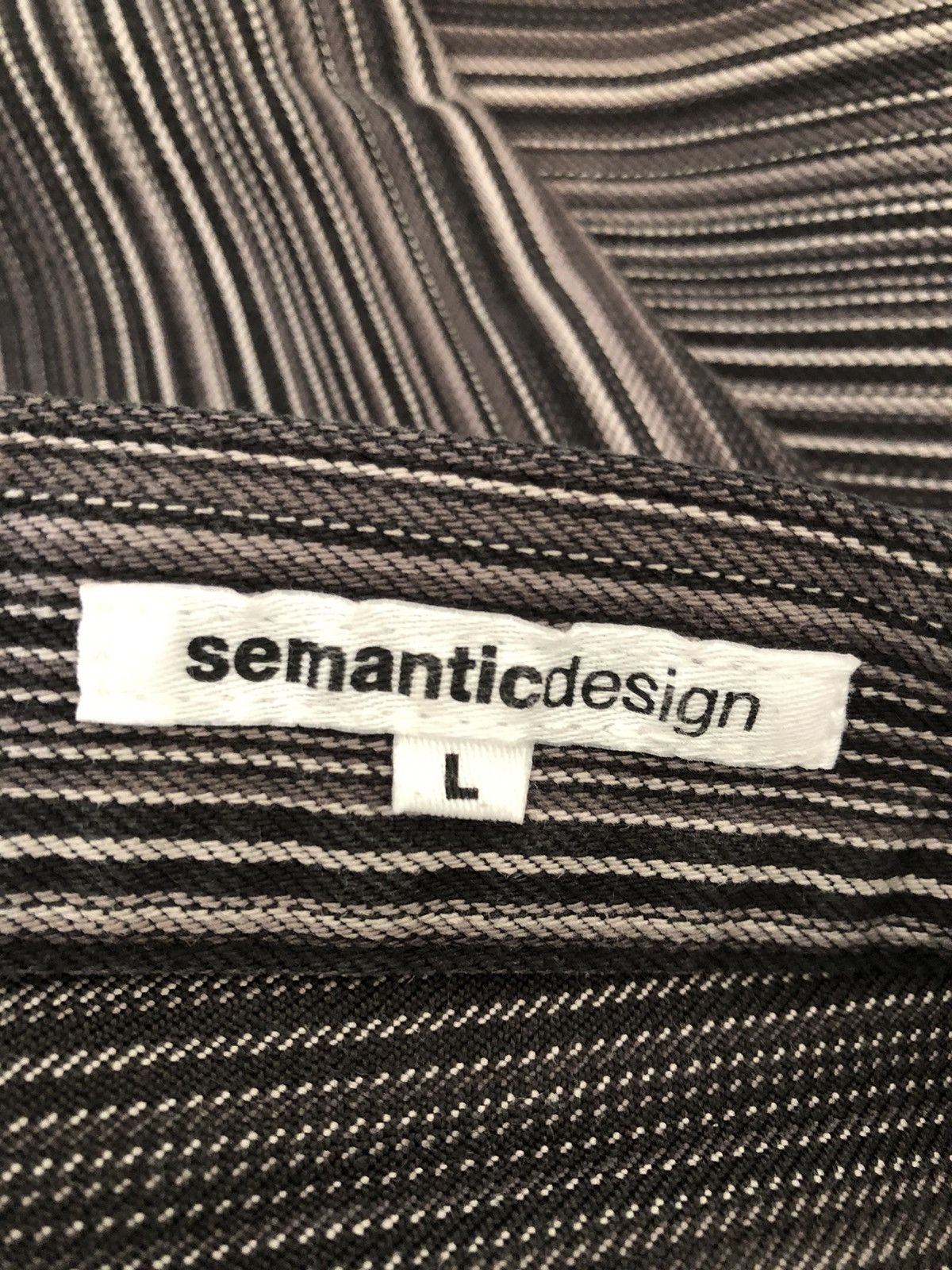 Vintage Semantic Design Japan Striped Pant Flare Jeans Size US 30 / EU 46 - 22 Thumbnail