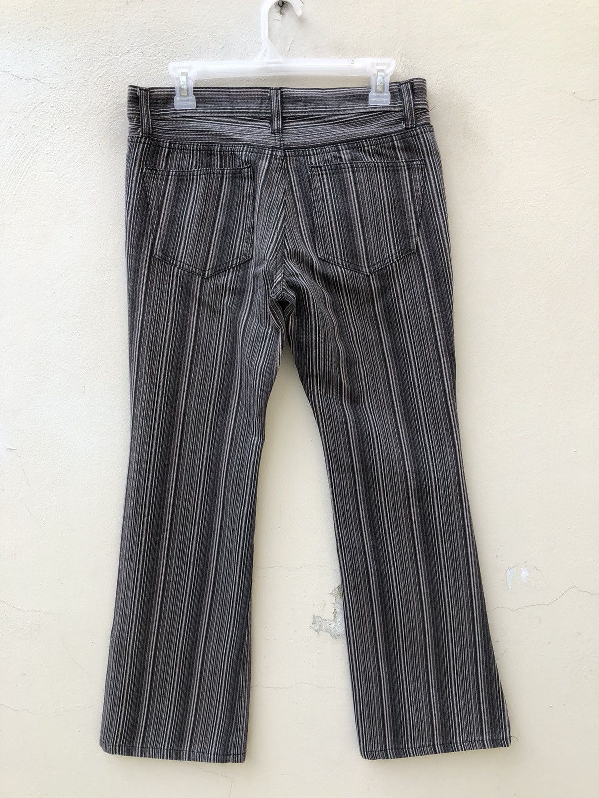 Vintage Semantic Design Japan Striped Pant Flare Jeans Size US 30 / EU 46 - 15 Thumbnail