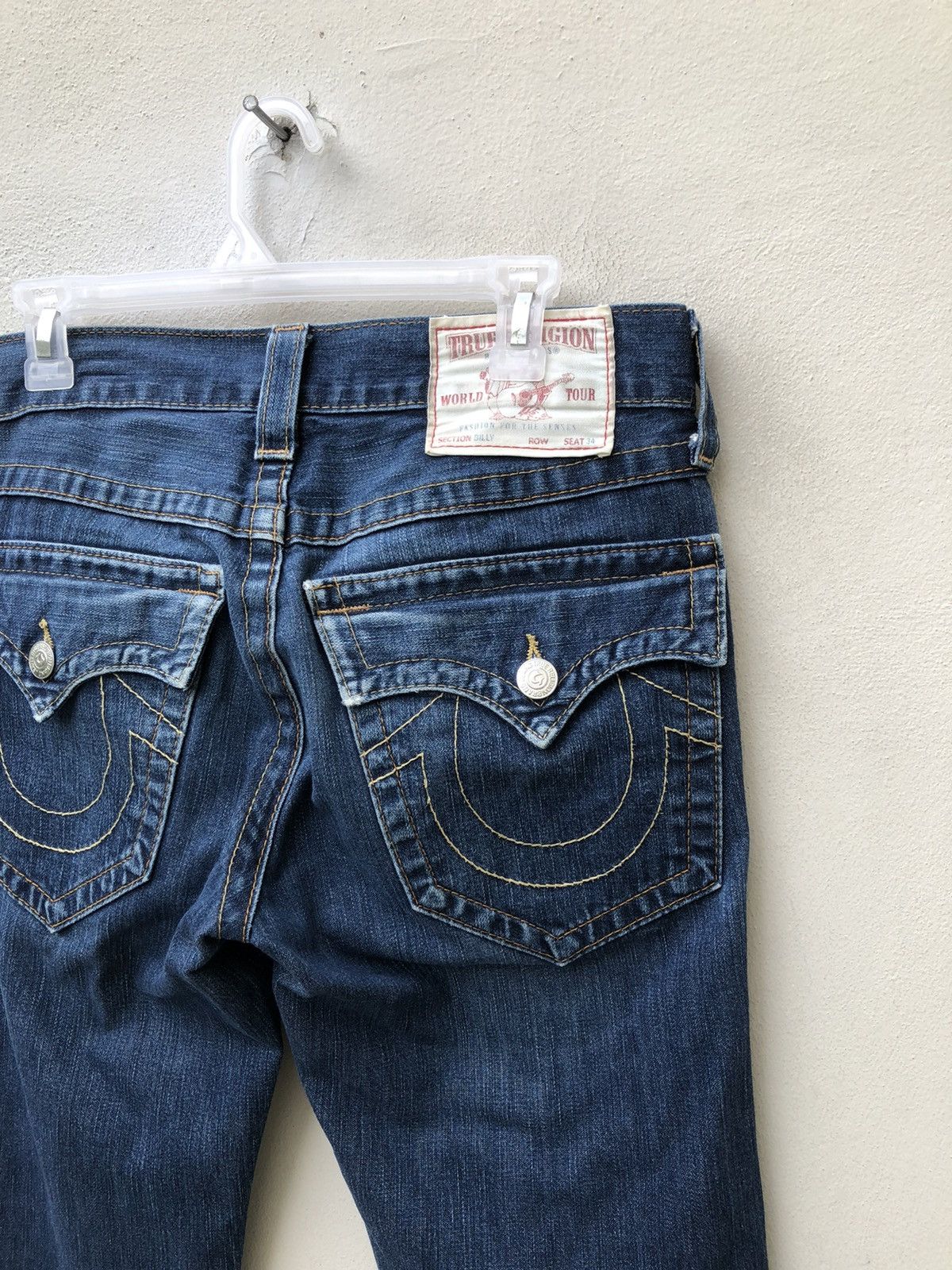 True Religion Vintage 2000s True Religion Billy Denim Flare Jeans Size US 30 / EU 46 - 19 Thumbnail