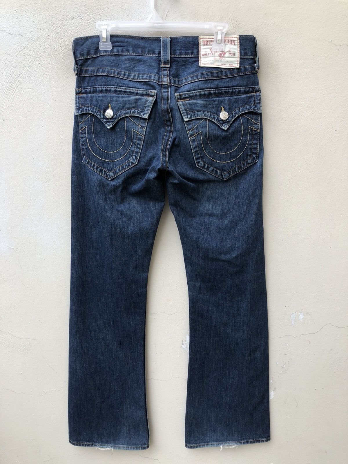 True Religion Vintage 2000s True Religion Billy Denim Flare Jeans Size US 30 / EU 46 - 15 Thumbnail