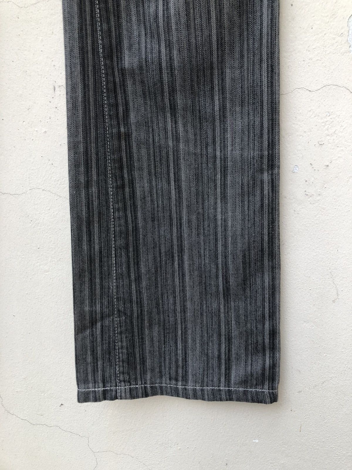 Tete Homme Tete Homme Japan Stretchable Striped Pant Flare Jeans Size US 30 / EU 46 - 14 Thumbnail