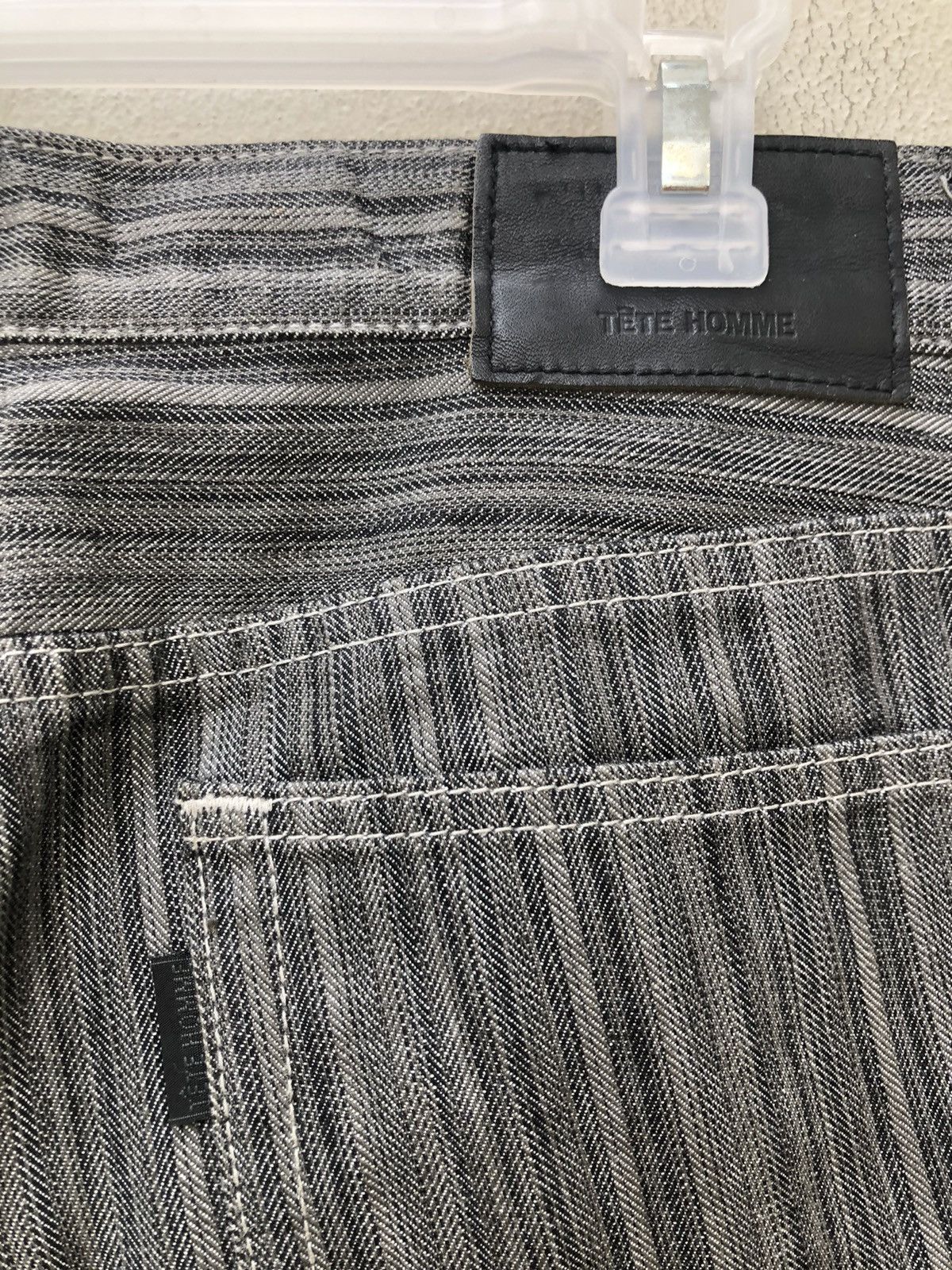 Tete Homme Tete Homme Japan Stretchable Striped Pant Flare Jeans Size US 30 / EU 46 - 20 Thumbnail