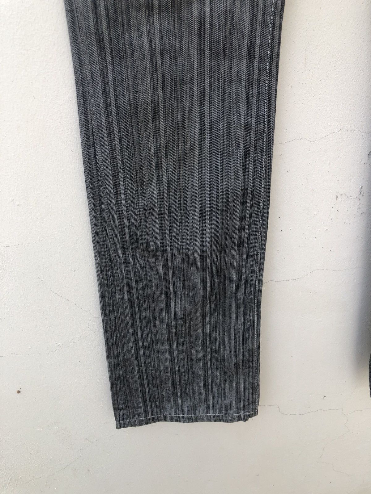 Tete Homme Tete Homme Japan Stretchable Striped Pant Flare Jeans Size US 30 / EU 46 - 10 Thumbnail