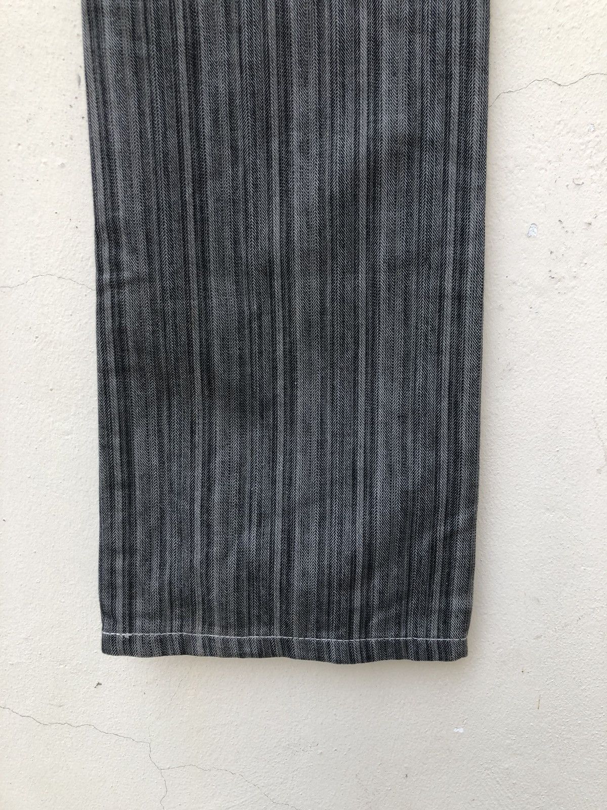 Tete Homme Tete Homme Japan Stretchable Striped Pant Flare Jeans Size US 30 / EU 46 - 22 Thumbnail