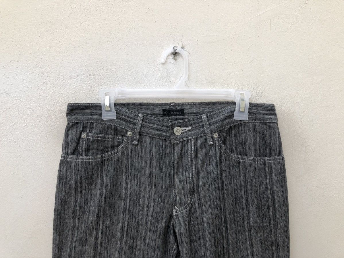 Tete Homme Tete Homme Japan Stretchable Striped Pant Flare Jeans Size US 30 / EU 46 - 7 Thumbnail