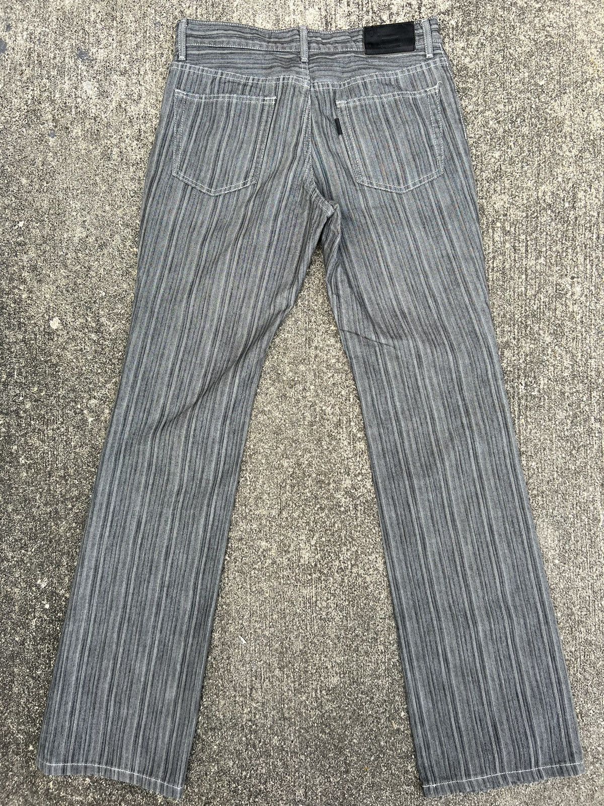 Tete Homme Tete Homme Japan Stretchable Striped Pant Flare Jeans Size US 30 / EU 46 - 5 Thumbnail