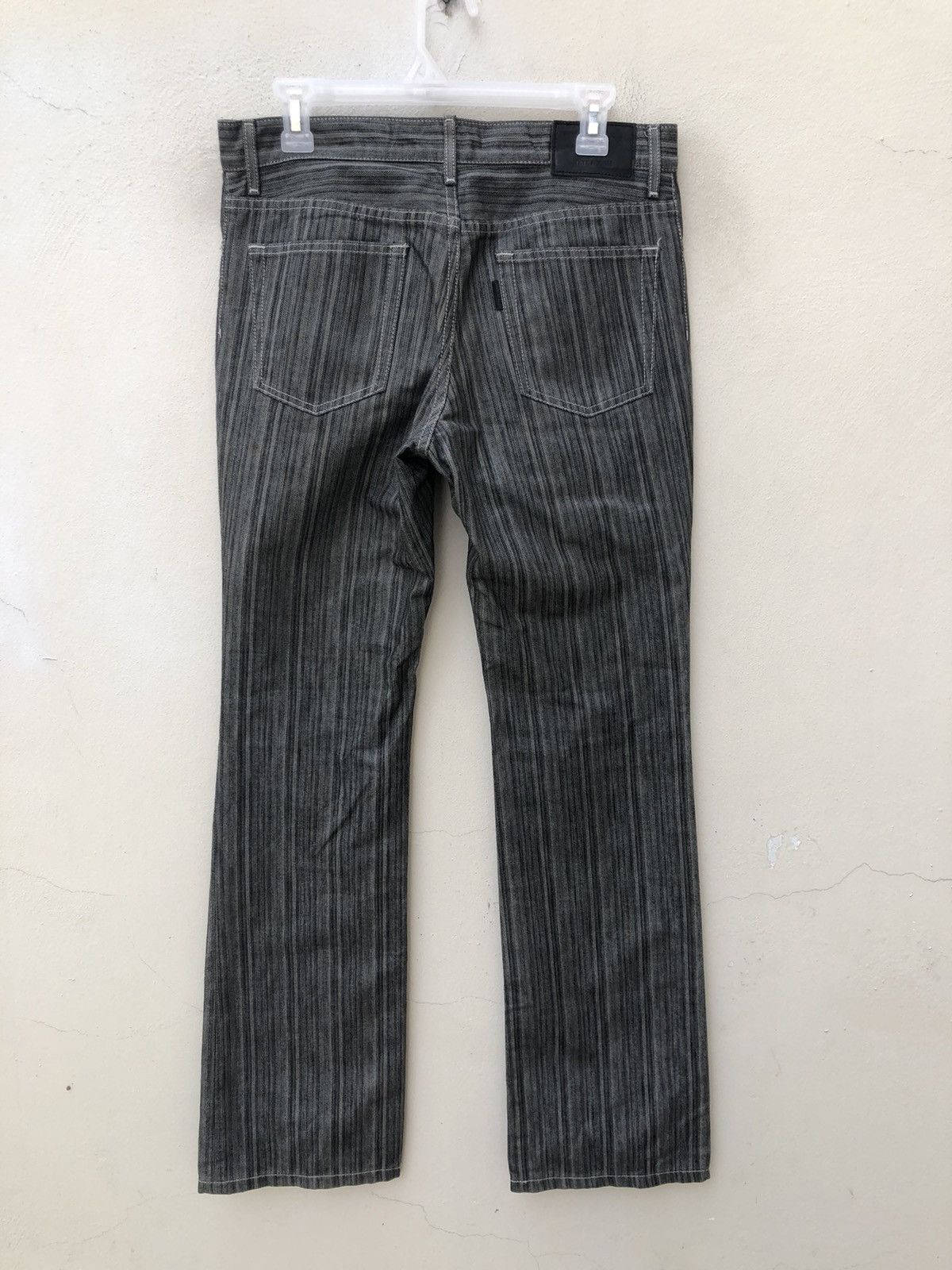 Tete Homme Tete Homme Japan Stretchable Striped Pant Flare Jeans Size US 30 / EU 46 - 15 Thumbnail