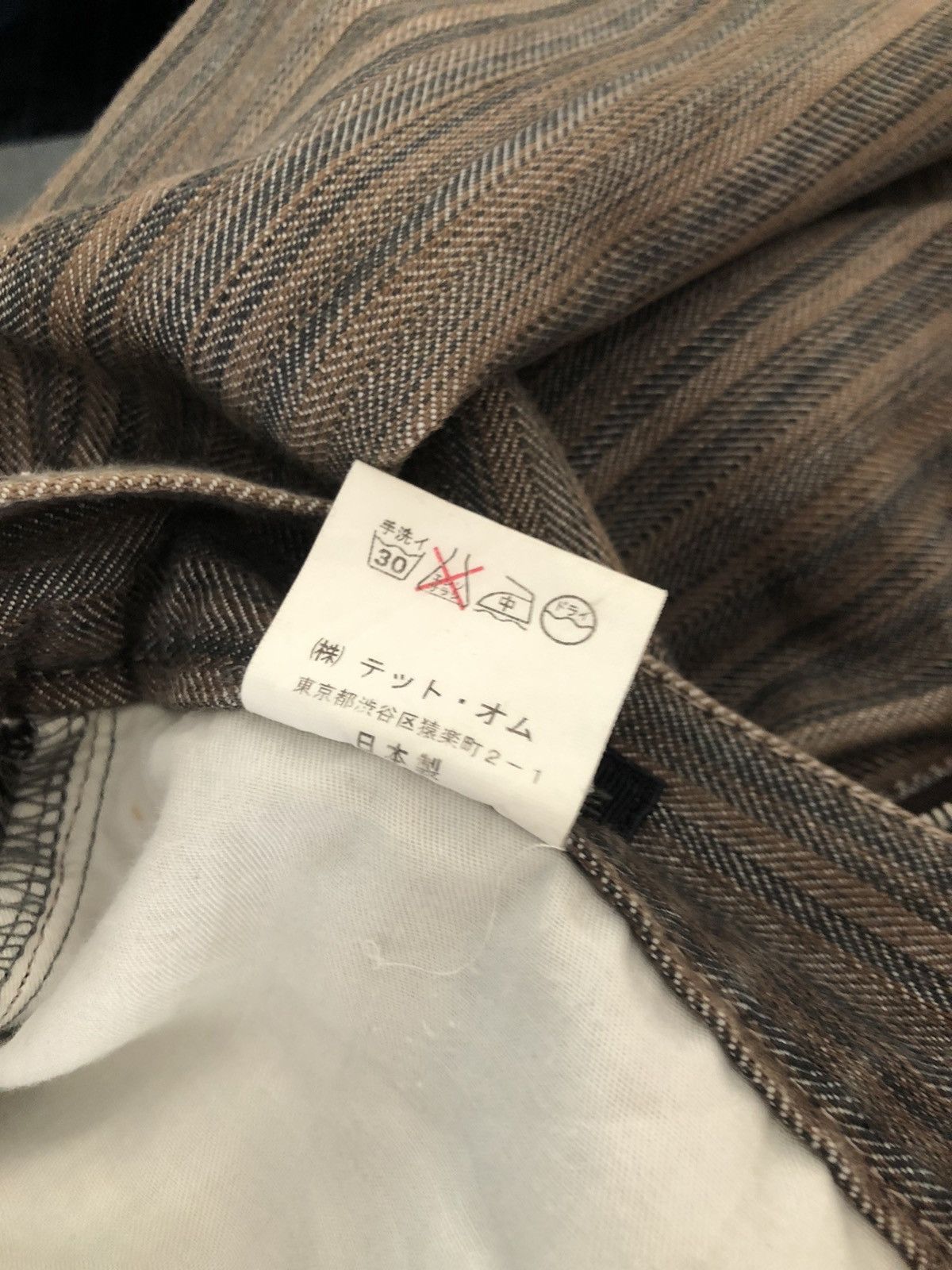 Tete Homme TETE HOMME Japan Stretchable Striped Flare Jeans Size US 30 / EU 46 - 25 Thumbnail