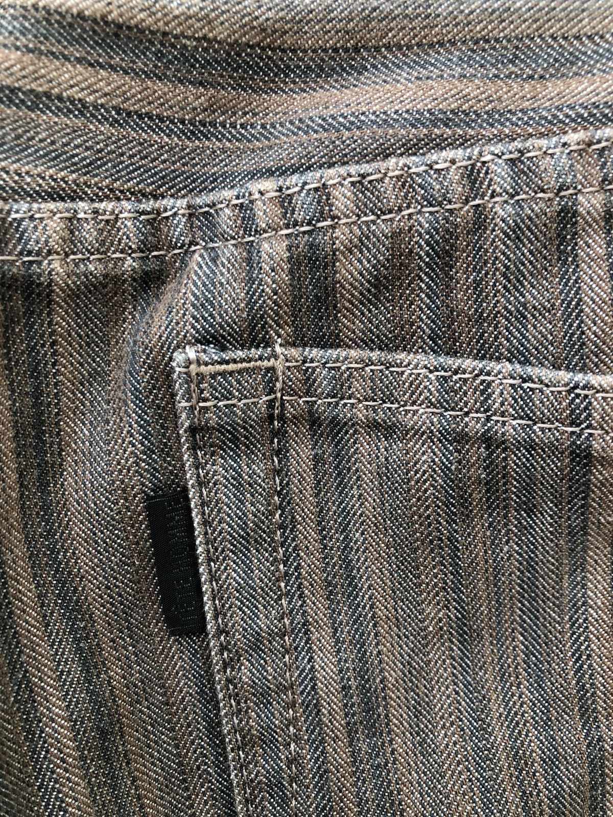 Tete Homme TETE HOMME Japan Stretchable Striped Flare Jeans Size US 30 / EU 46 - 21 Thumbnail
