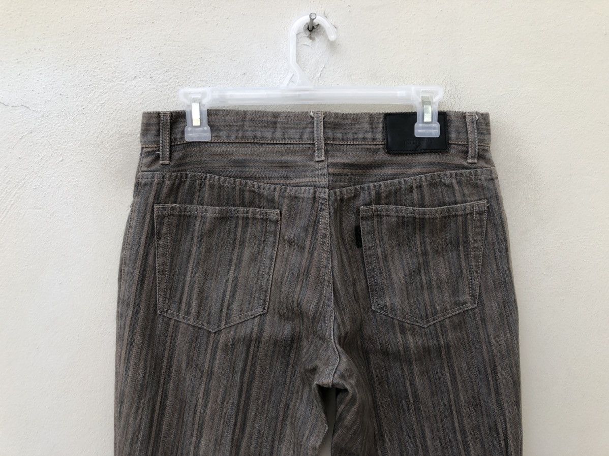 Tete Homme TETE HOMME Japan Stretchable Striped Flare Jeans Size US 30 / EU 46 - 16 Thumbnail