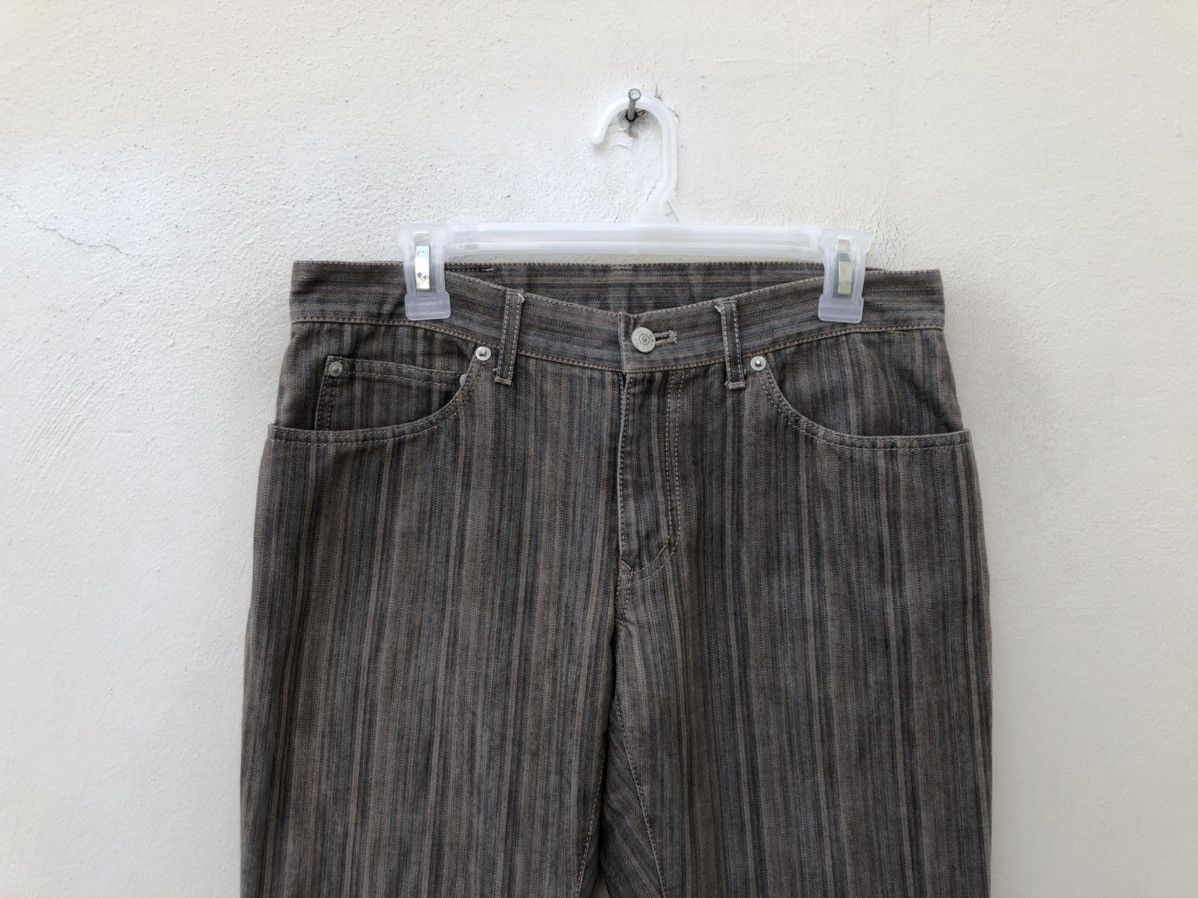 Tete Homme TETE HOMME Japan Stretchable Striped Flare Jeans Size US 30 / EU 46 - 7 Thumbnail