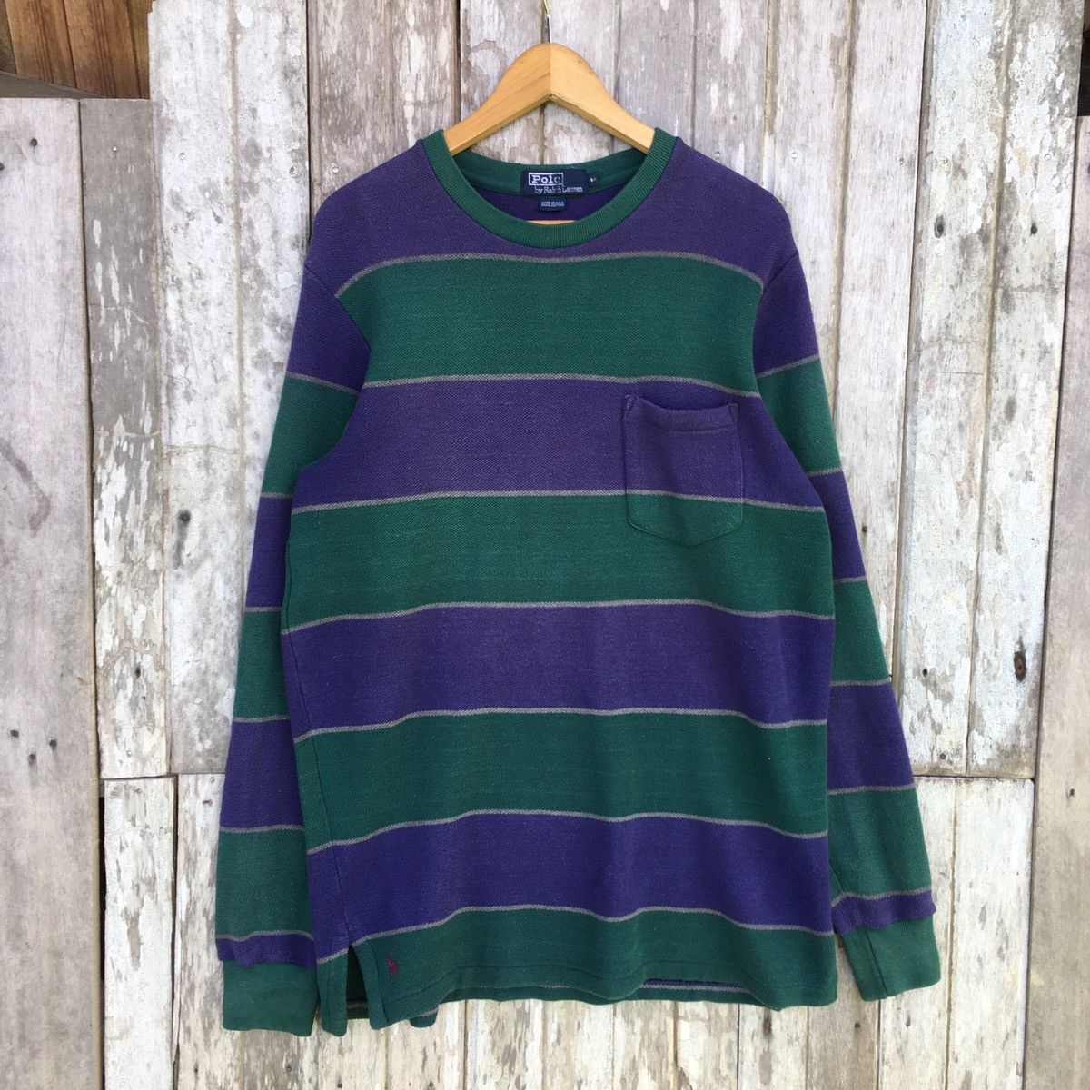 Polo Ralph Lauren Thrashed Faded Vintage 90s Polo Ralph Lauren ERD GRUNGE Size US M / EU 48-50 / 2 - 1 Thumbnail
