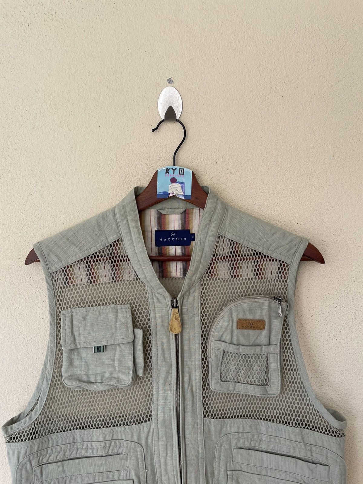 Japanese Brand VINTAGE MACCHIO FISHNET VEST Size US S / EU 44-46 / 1 - 3 Thumbnail