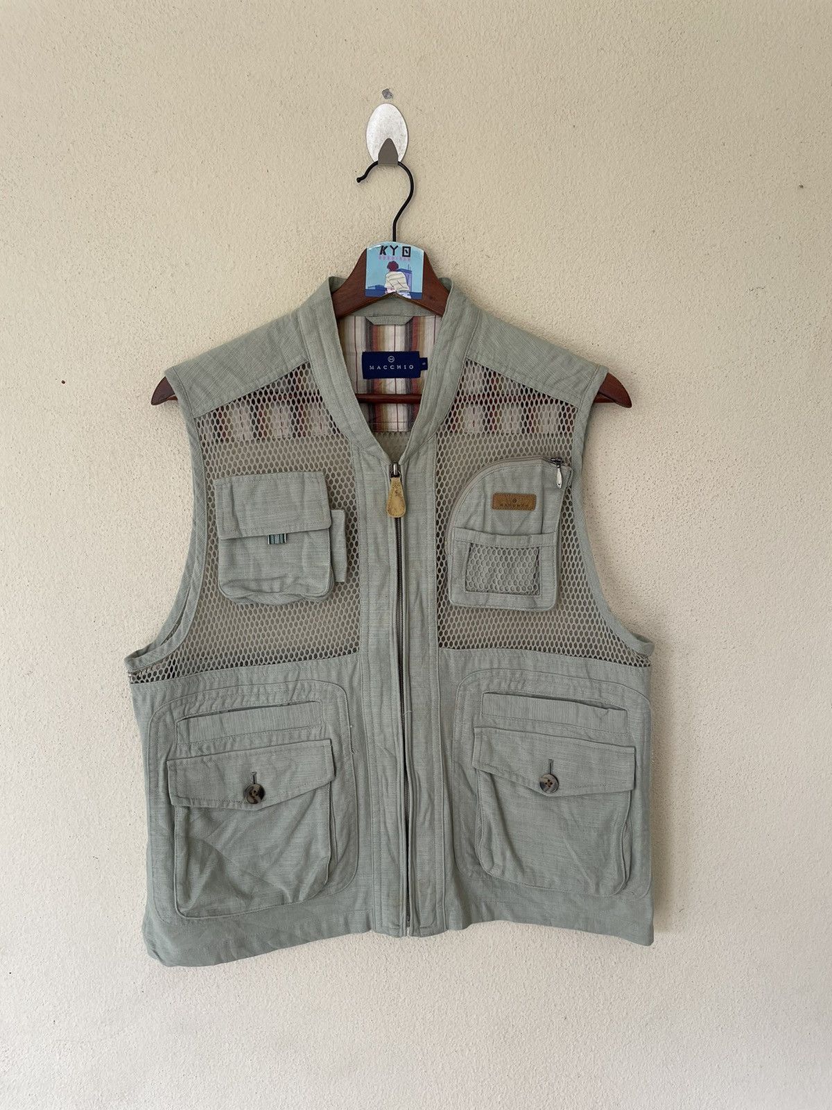 Japanese Brand VINTAGE MACCHIO FISHNET VEST Size US S / EU 44-46 / 1 - 2 Thumbnail