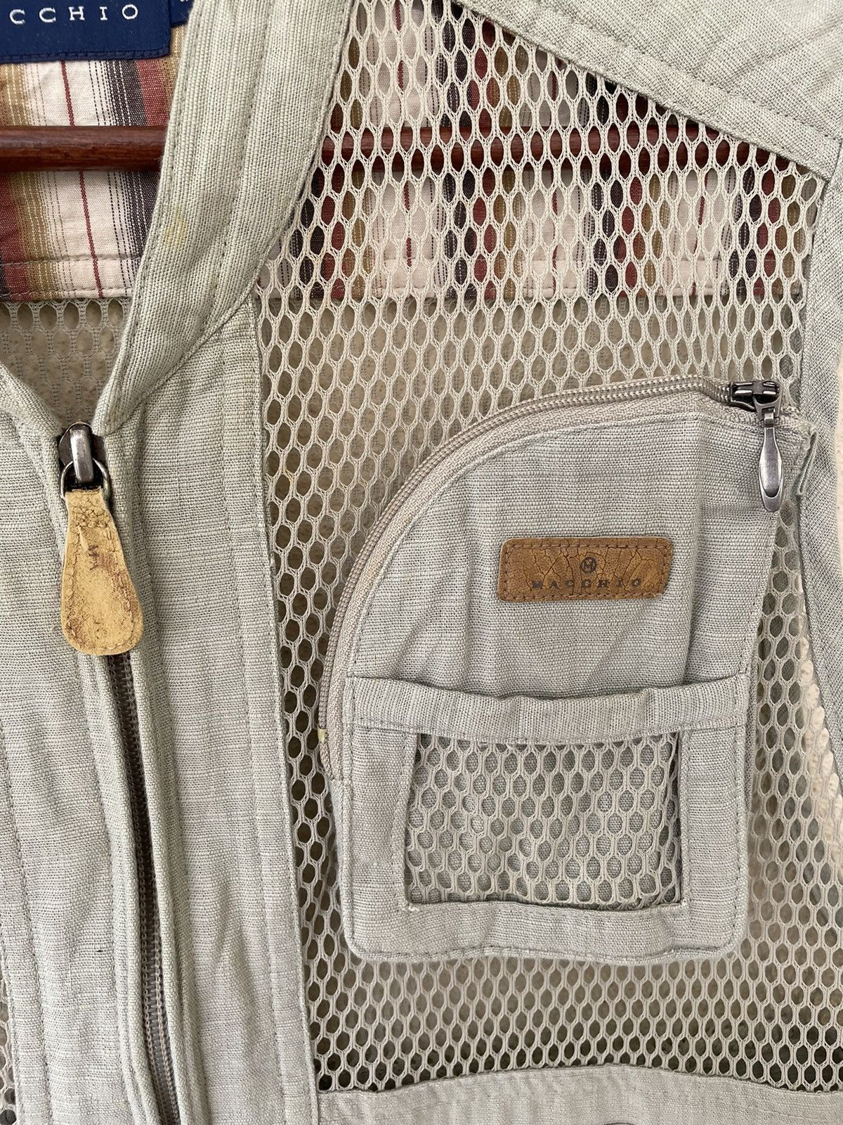Japanese Brand VINTAGE MACCHIO FISHNET VEST Size US S / EU 44-46 / 1 - 4 Thumbnail