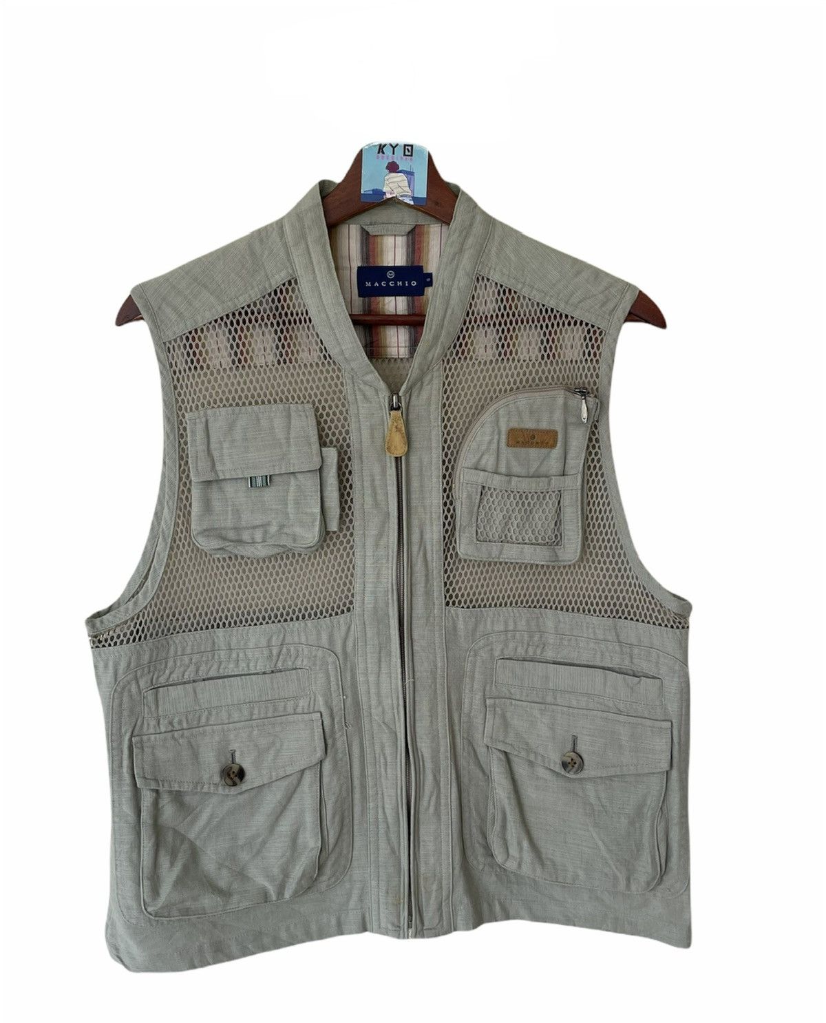 Japanese Brand VINTAGE MACCHIO FISHNET VEST Size US S / EU 44-46 / 1 - 1 Thumbnail