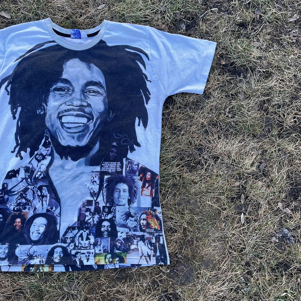 Vintage Vintage 90s Bob Marley Graphic Tee Sun Faded Black Punk M Size US M / EU 48-50 / 2 - 3 Thumbnail