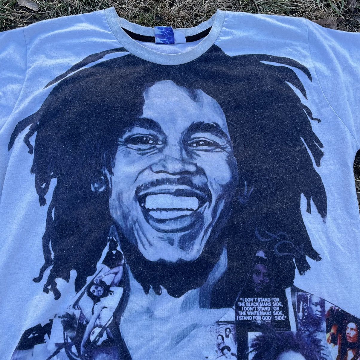 Vintage Vintage 90s Bob Marley Graphic Tee Sun Faded Black Punk M Size US M / EU 48-50 / 2 - 5 Thumbnail